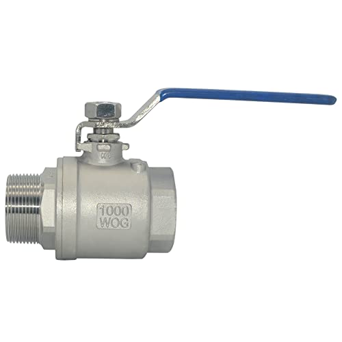 DAN SPEED 1-1/2 Inch Male x Female NPT Ball Valve S304 Stainless Steel,Full Port Heavy Duty for Water, Oil, and Gas,1000WOG (1-1/2 inch) - Image 3