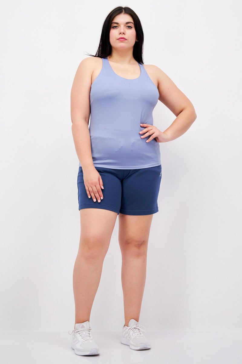 PUMA تي شيرت تدريب مبطن للنساء، أزرق فولاذي - Image 2