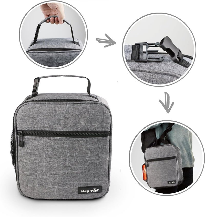 Hap Tim Lunch Box Insulated Lunch Bag Large Cooler Tote Bag for Adult,Men,Women, Double Deck Cooler for Office/Picnic (SA-18654-G) - Image 3