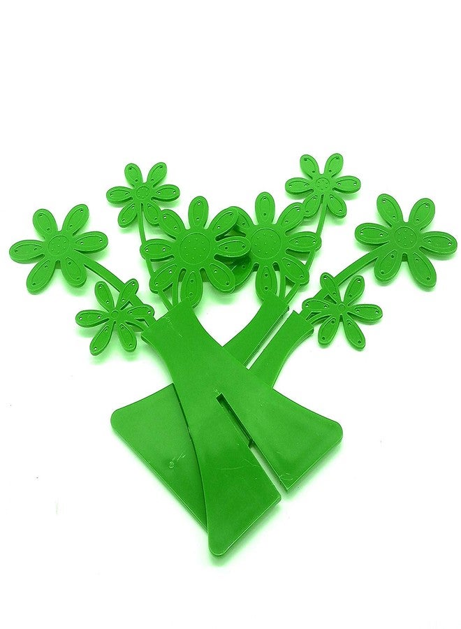 CONNECTWIDE Chandni flower Tree Jewelry Necklace Stud Earring Holder Organizer Display Rack Tower Stand Tree (Green) - Image 3