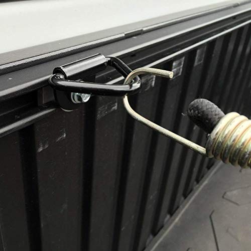 LE KAPMOZ Heavy Duty Truck Bed Tie Down Anchors Rings Trailers Hook Cargo Bolt on V Ring Pickups Rail Accessories (4 Pack) - Image 4