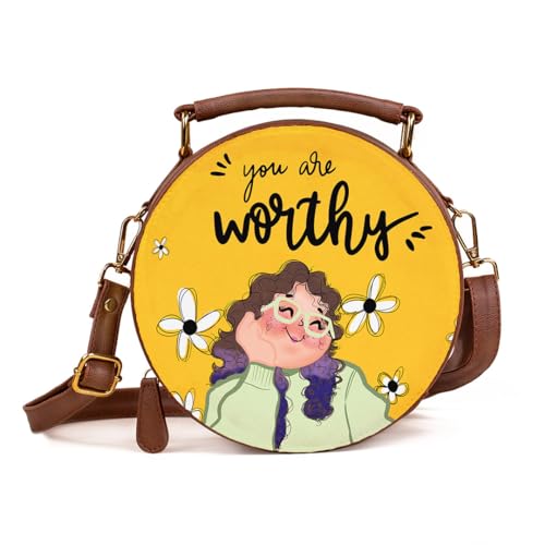 Kalankit Sling Bags For Women | Cute Birthday Gifts For Woman | Stylish Round Sling Bag For Teenage Girls, Travel Crossbody Bags, Side Bag For Women | Rakhi Gift For Sister, Yellow - Image 1