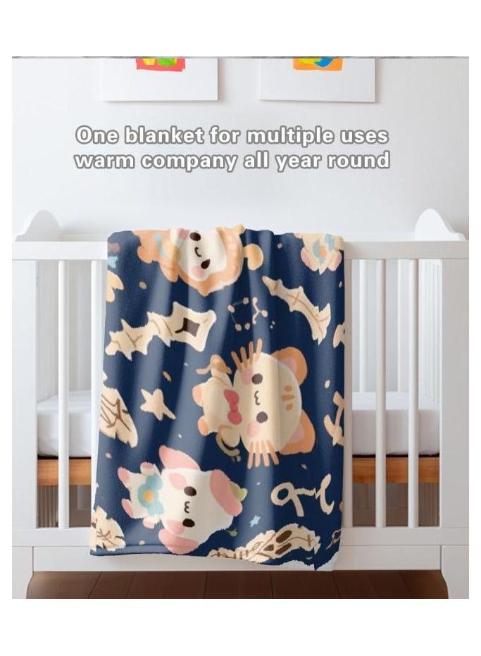 general Children's or student cartoon flannel thin blanket (warm and comfortable, suitable for sleep, games) 100cm*150cm - 635 - Image 4