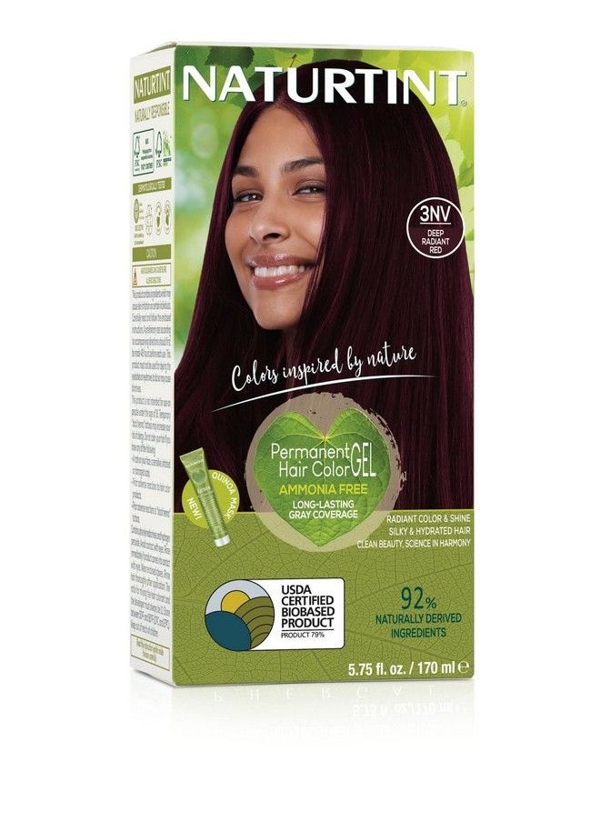 NATURTINT Permanent Hair Color 3Nv Radiant Red (Pack Of 1) Ammonia Free Vegan Cruelty Free Up To 100% Gray Coverage Long Lasting Results  - Image 1