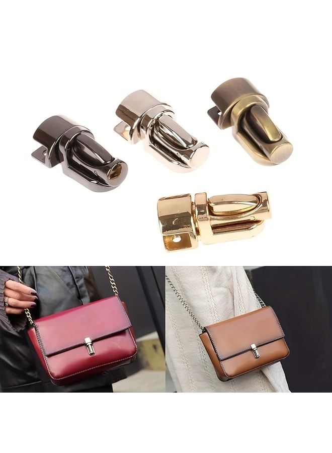 مشبك قفل إغلاق عمود معدني أسود للسلاح لحقيبة التوت ومحفظة وإكسسوارات DIY - Image 1