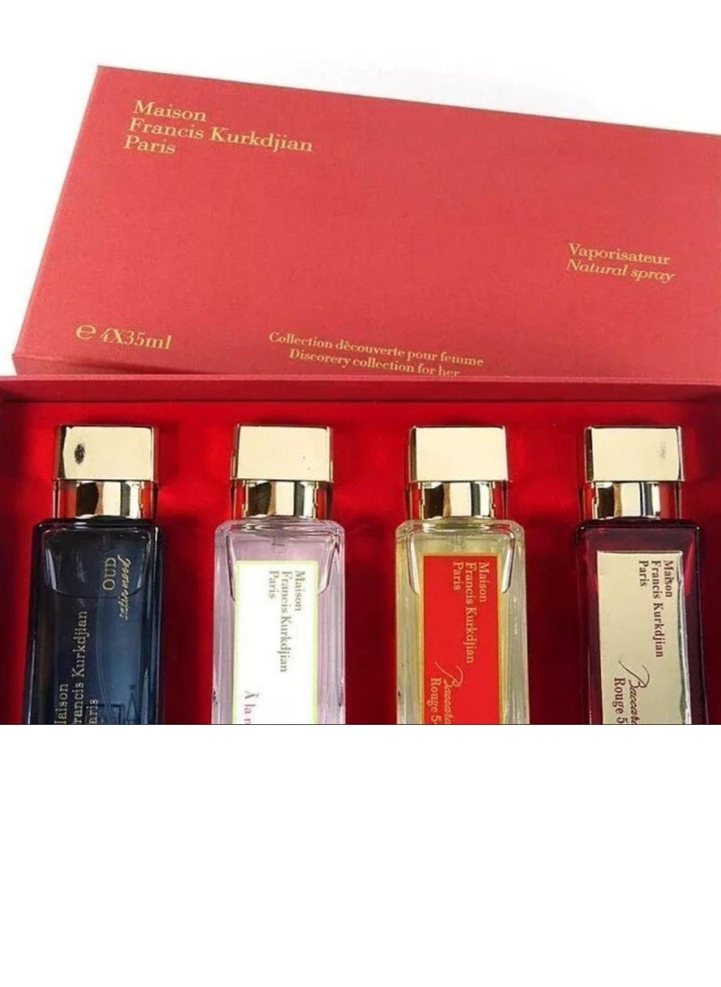 ميزون فرانسيس كوركدجيان - بوكس هدايا بكج مجموعة عطور ميزون فرانسيس كوركدجيان 4عطور مختلفة روائح متعددة مناسب للجنسين - Image 1