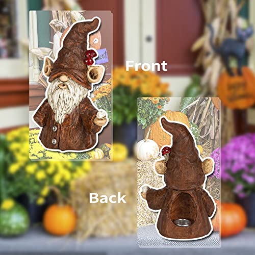 Cacukap Gnome Incense Holder for Sticks, Incense Cone Burner Ornaments, Gnome Decor for Desk, Unique Gnome Gifts for Women Men - Image 4