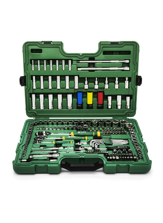 Sata SATA ST09546G 180-Piece 1/4", 3/8", 1/2" Metric Ratchet & Socket Set  - Image 1