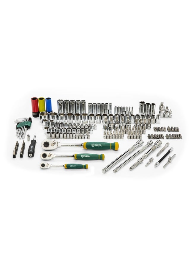 Sata SATA ST09546G 180-Piece 1/4", 3/8", 1/2" Metric Ratchet & Socket Set  - Image 5