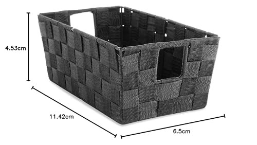 Whitmor حقيبة رف صغيرة بسحاب من ويتمور 6581-2712-BLK باللون الأسود - Image 4