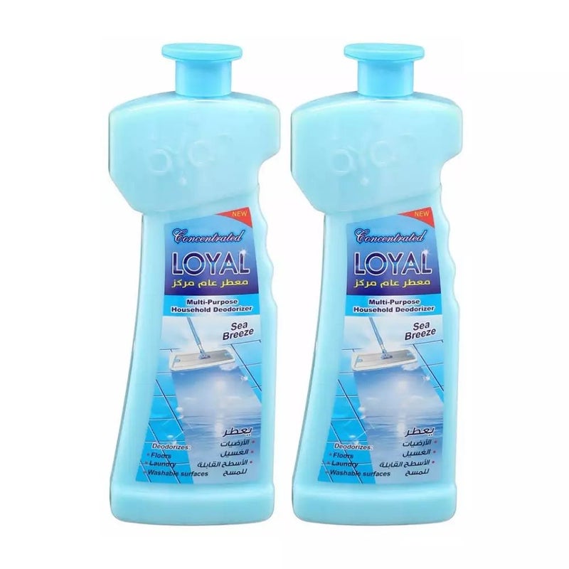 Loyal Concentrated Multi-purpose Household Deodorizer with Sea Breeze Fragrance- 2X700ml