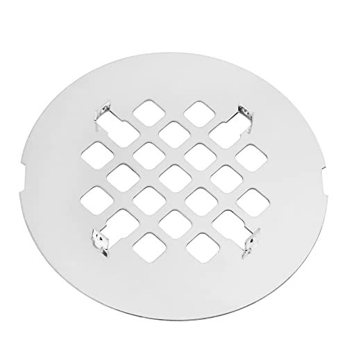Artiwell 4-1/4” OD Snap-in Shower Drain Cover, Round Shower Drain Strainer Grid, Replacement Cover, Designed for Long-Lasting(Chrome Plated) - Image 3