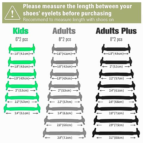 INMAKER No Tie Shoe Laces for Adults and Kids, Elastic Shoelaces for Sneakers, Rubber Silicone Tieless Laces - Image 5