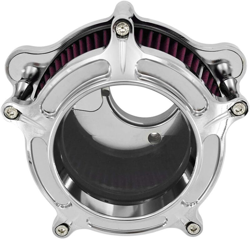 Wivplex Chrome Air Cleaner Intake Filter for Harley Motorcycles - Image 5