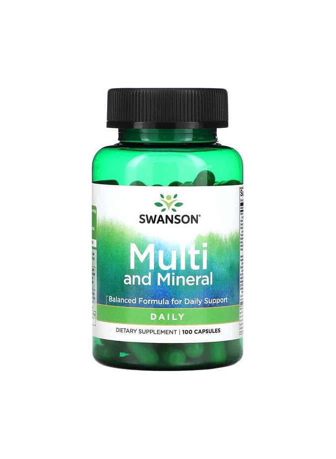 Multi and Mineral, 100 Capsules