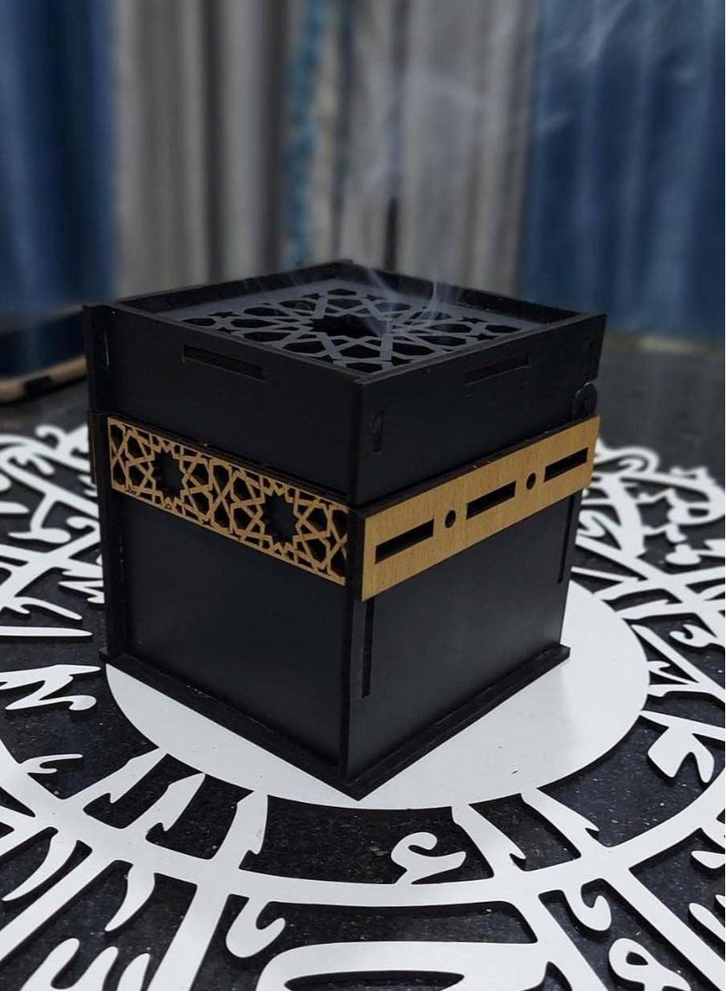 Ramadan Wooden Censer Incense Holder Burner Kaaba Shape  - Image 4