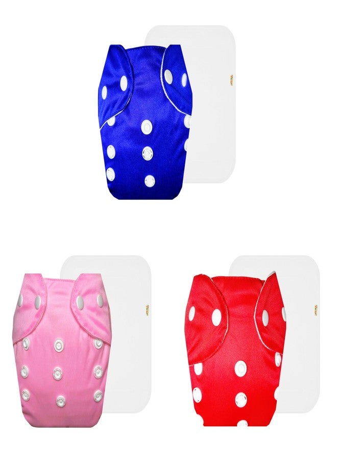 حفاضات دمبلدو لايت القماشية مع حشوة قطنية (عبوة من 3) | ناعمة ولطيفة | مانعة للتسرب | أزرار كبس قابلة للتعديل | مثالية للأطفال الصغار | من 3 أشهر إلى سنتين | للجنسين - Image 1