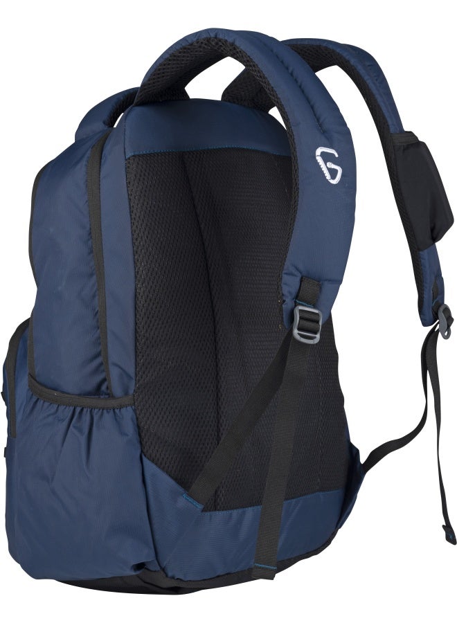 جرينلاندز حقيبة ظهر GNL Ziggy بسعة 37 لتر – كحلي، تصميم مريح، مقاومة للماء، وأقسام تقنية لحمل الأجهزة - Image 3