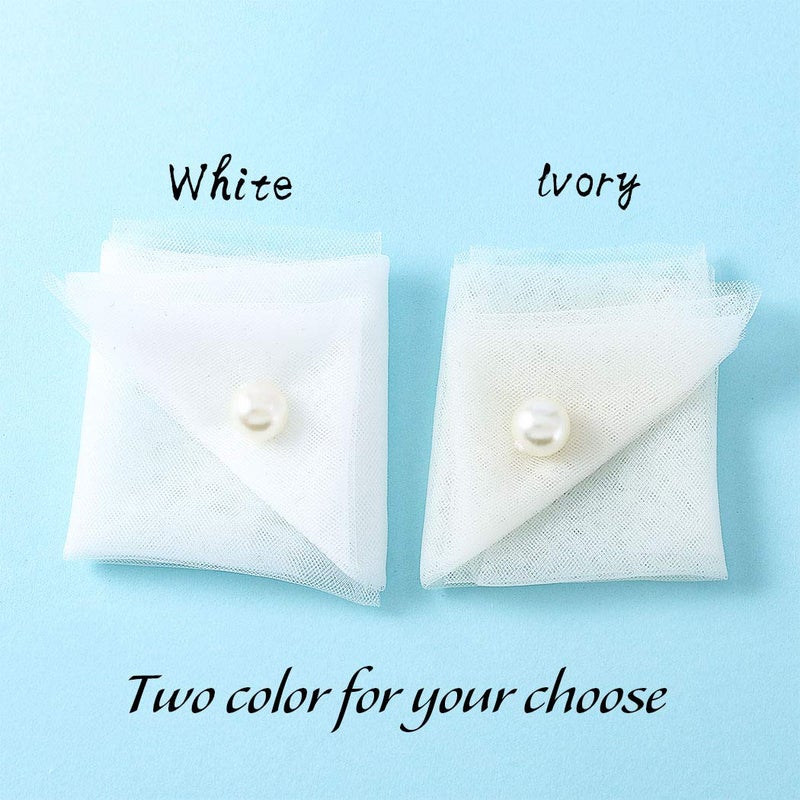 Unicra Bride Wedding Veil 1 Tier Long Bridal Cathedral Tulle Hair Accessories with Comb Wedding Veil Comb for Brides (59" W-118 L, White) - Image 3