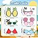 Stegosaurus 6 Pairs Novelty Party Sunglasses Funny Luau Party Sunglasses Hawaiian Tropical Glasses Beach Themed Party Supplies Decoration - Image 4