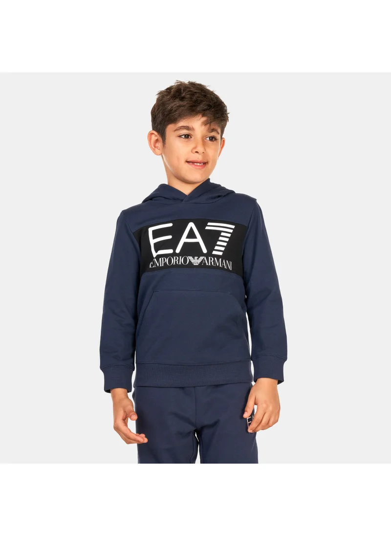 EA7 Emporio Armani Kids' Train Logo Series Hoodie