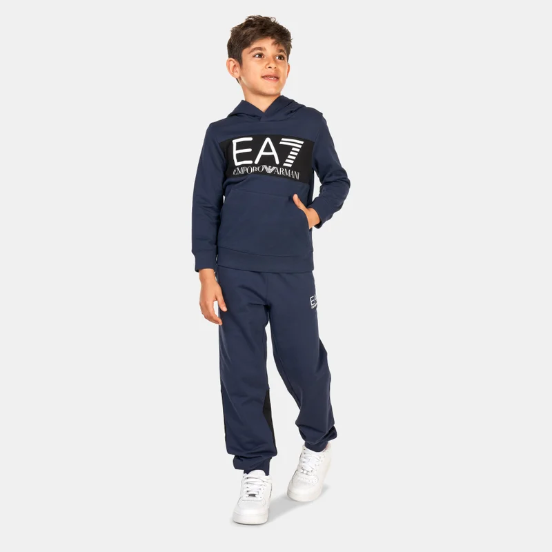 EA7 Emporio Armani Kids' Train Logo Series Hoodie