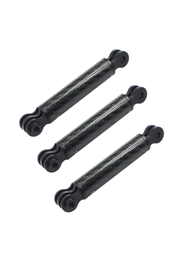 For Insta360 OneXR Gopro11 Extension Arm Carbon Fiber Metal Selfie Stick Helmet Holder Bracket-Color:Carbon Fiber Arm -98mm (Pack Of 3) - Image 1