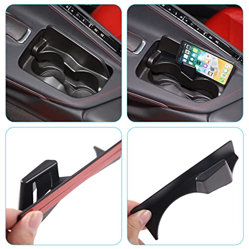 TOYCIDFG Center Console Phone Holder Expand Your Storage with a Cup Holder Lid Bracket for Corvette C8 Stingray 2020-2025 Z06 Z51- Ideal for Phone and Glasses (Cup Holder) - Image 2