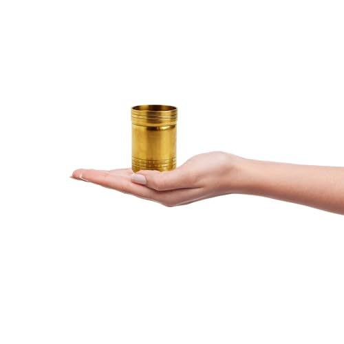 Putrika Brass Padi with 11 Kuber Coins for Pooja|Puja Lakshmi Kubera Coins Set for Wealth|Prosperity & Vastu | Diwali Pooja Items for Mandir, Home Temple|Office&Gift Décor-Azhakku Size 0 with 11 coins - Image 3