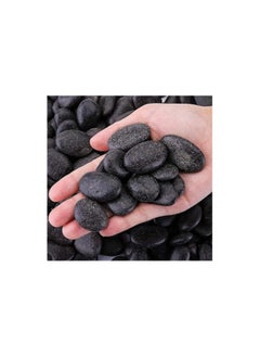 Generic Nicunom Black Pebbles, Natural Decorative Aquarium Gravel River Rock Stones for Aquariums, Landscaping, Vase Fillers, Succulent, Garden  - Image 1