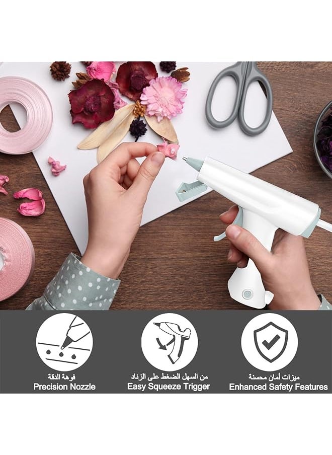 erorex Hot Glue Gun Cordless Hot Melt Glue Gun Fast Preheating Craft Glue Gun Kit With 10 Piece Glue Sticks 15 20W Mini Glue Gun With Stand And Silicone Cover For Diy Arts Crafts Decorations Quick Home Repairs  - Image 2
