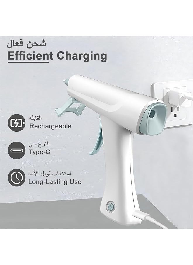 erorex Hot Glue Gun Cordless Hot Melt Glue Gun Fast Preheating Craft Glue Gun Kit With 10 Piece Glue Sticks 15 20W Mini Glue Gun With Stand And Silicone Cover For Diy Arts Crafts Decorations Quick Home Repairs  - Image 5