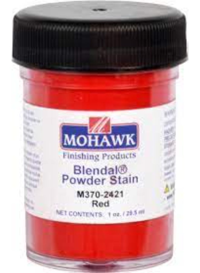 Mohawk Finishing Products Powder Stain Red M370-2421 - Extra Fine Pigment for Touch Up and Spot Recolor of Wood, Plastic, Leather, Vinyl - 1 oz - Image 1