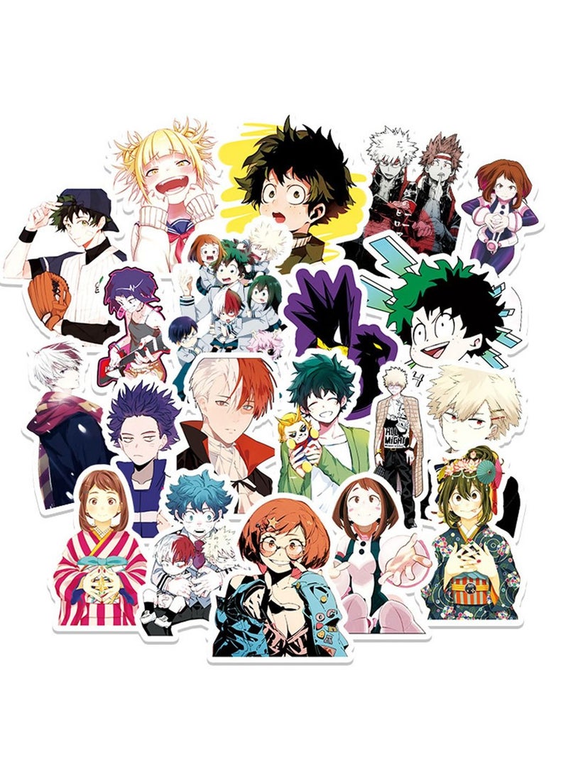 general 50-Piece My Hero Academia Cute Vinyl Waterproof Sticker