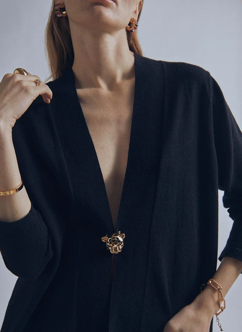 Lola Casademunt Cardigan with eyelets detail