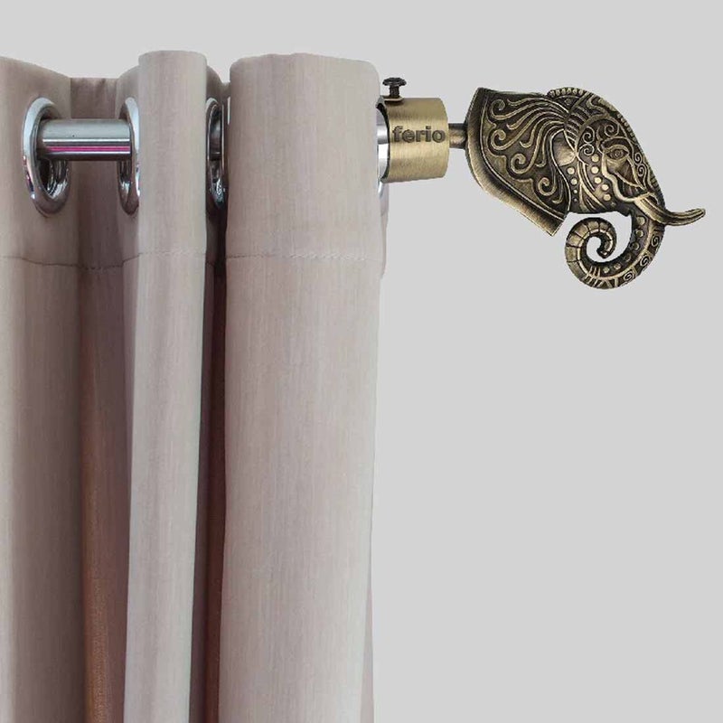 Ferio Aluminium Antique Finish Curtain Brackets for Window and Door Parda HolderCurtain Holders for Wall 1 Inch Rod Support Fittings Curtain Accessories 5 Set 10 pcs - Image 5
