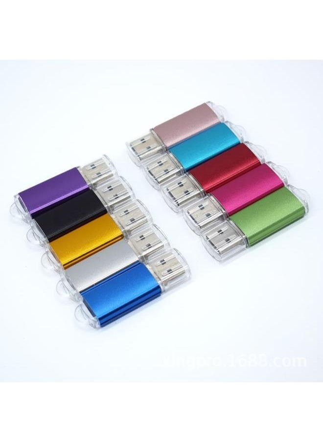 Small Capacity Rotating Usb Flash Drive 1g Cover Bid U Disk 2g 256m Driving 4g Documents 512mb Tv Software Stick-Color:Bright Color-Capacity:1GB  - Image 1
