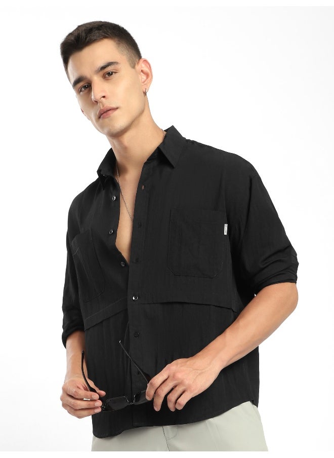 Black Pleated Shirt - pzsku/Z5315E19777CCE77D82EBZ/45/_/1738235265/5eb69cc5-d1e5-453a-bc21-86c392e260b3