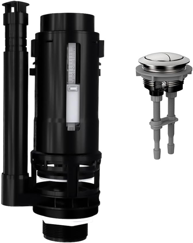 RT 2-Inch Dual Flush Valve with Top Push Button Toilet Repair Kit Inside Tank dual flush valve replacement kit for 2-piece Toilet A2423 - Image 1