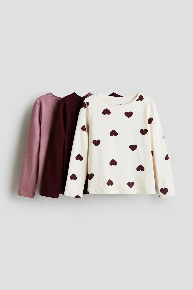 H&M 3-pack long-sleeved tops