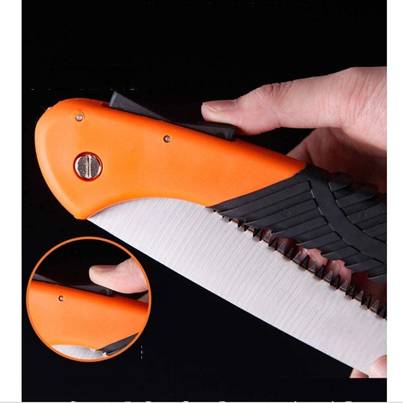 Anadi Folding Purner Cutter Steel Manganese Garden Hand Saw Tools Cutting Sawing Pruning Tree Branch New Bypass Pruner 2 Pcs Manual - Image 4