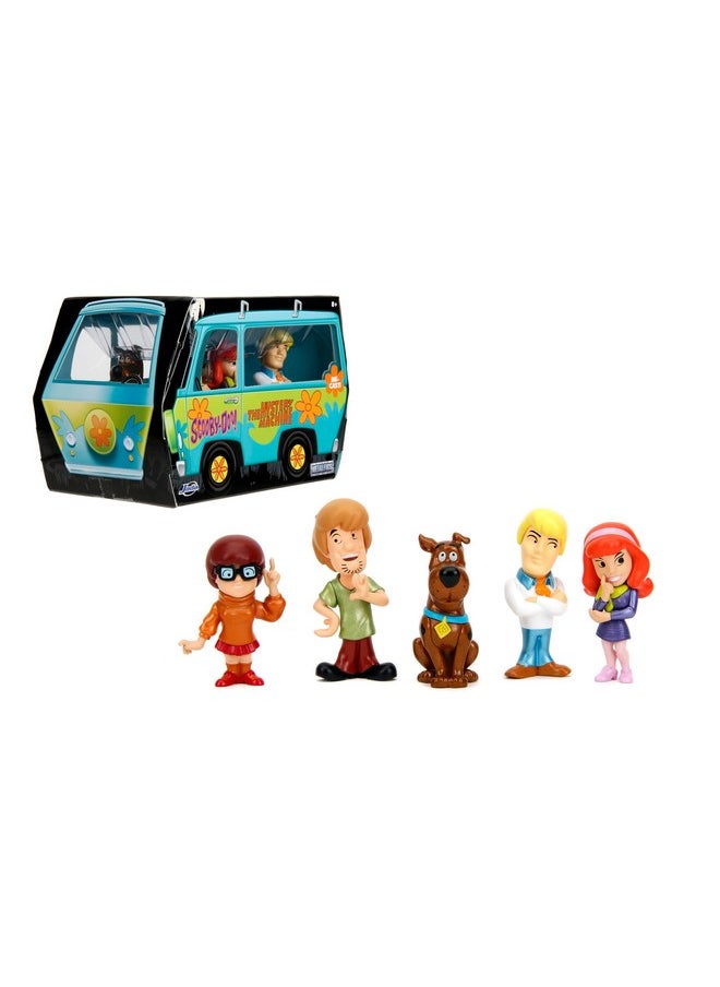 Jada Toys Jada Toys - MetalFigs 2.5" Scooby-Doo! 5-Pack - Shaggy, Scooby, Daphne, Velma, Fred - Die-Cast Figures - Collectible Display - Ages 8+  - Image 1