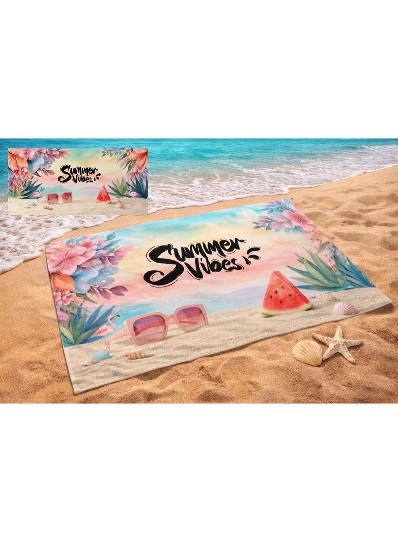 Microfiber Quick Dry Beach Blanket, Towel, Suitable For Swimming,Travel, Camping,Yoga Mat Outings Summer Beach Essentials - Image 4