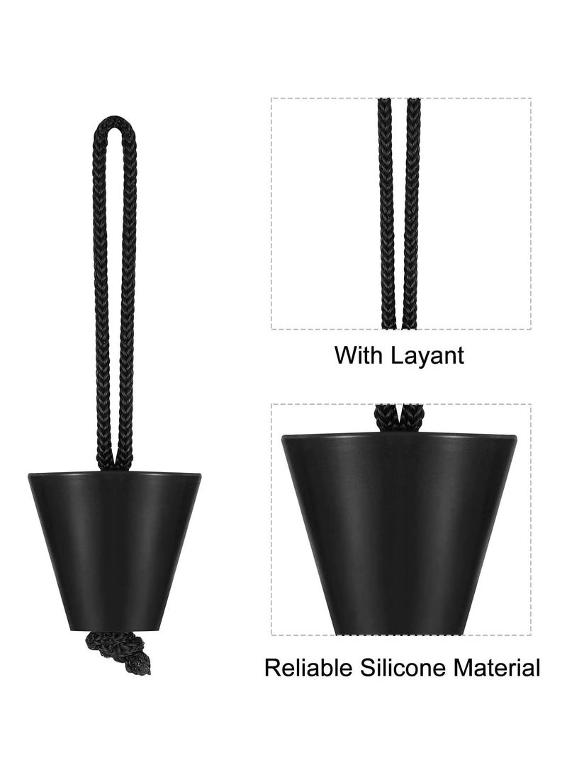 KASTWAVE - 8 General-Purpose Kayak Scupper Plug Kit, Silicone Scupper Plug, Kayak Drainage Hole Plug Drainage Hole Plug With Lanyard - Image 1