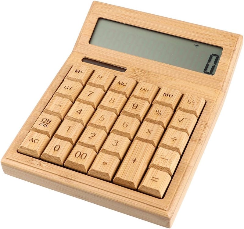 29-Key Solar Calculator with Tilt Display, Portable Electronic Office Calculator for Home and Business Use, Eco-Friendly Solar-Powered Basic Arithmetic Tool - Image 1