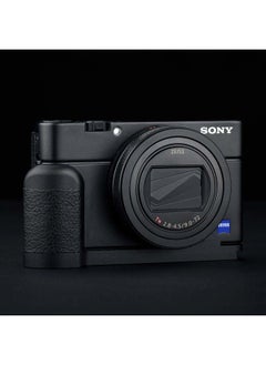 JJC Dedicated Metal Hand Grip L Bracket for Sony RX100 VII RX100M7 Anti-Slip Holder, No Blocking to HDMI Multi Microphone Jack & Battery Memory Card Compartment, Replaces Sony AGR2 Attachment Grip  - Image 2