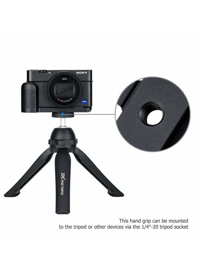 JJC Dedicated Metal Hand Grip L Bracket for Sony RX100 VII RX100M7 Anti-Slip Holder, No Blocking to HDMI Multi Microphone Jack & Battery Memory Card Compartment, Replaces Sony AGR2 Attachment Grip - Image 5