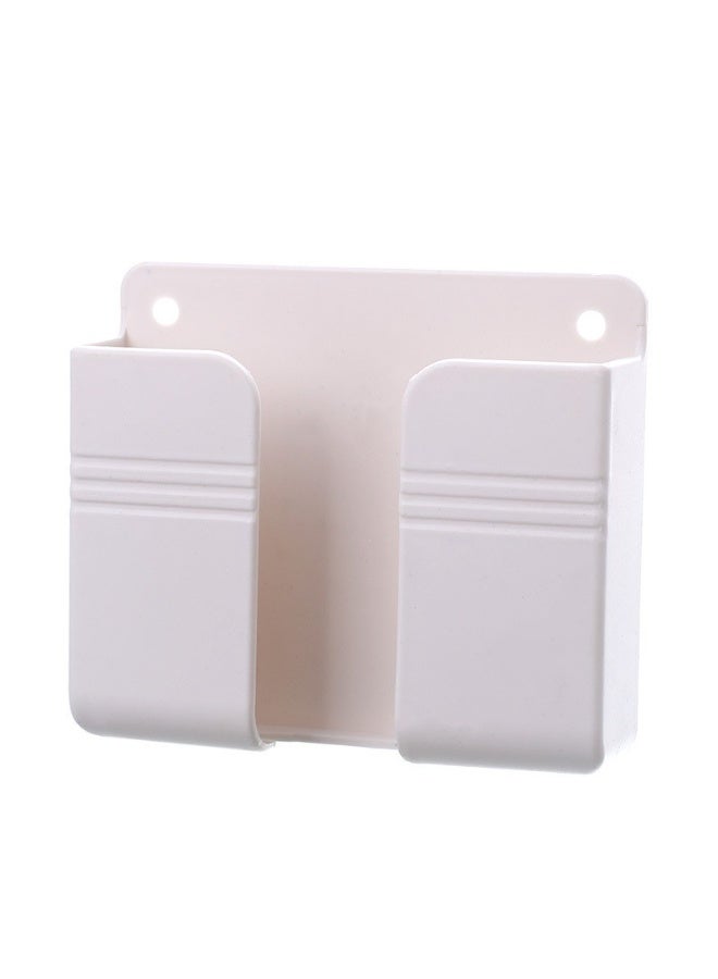 ITALO Wall-Mounted Mobile Phone Holder – Universal Remote Control Storage Box & Charging Stand with Self-Adhesive Strips (Assorted Colors) - Image 1