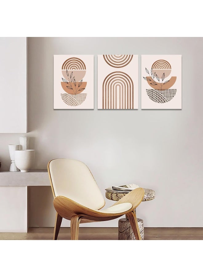 DZRWUBHS Boho Wall Decor Living Room Canvas Wall Art For Bedroom Abstract Line Wall Paintings Wall Decorations For Office Abstract Prints Artwork Room Wall Pictures Kitchen Home Decoration 3 Piece Set - Image 5
