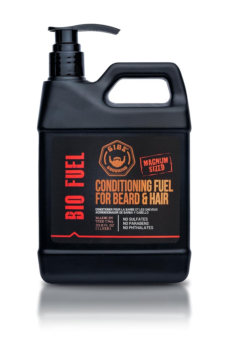 GIBS BioFuel Hair Conditioner For Men  Beard  Hair Conditioner Moisturizing Liter 338 Fl Oz Pack of 1